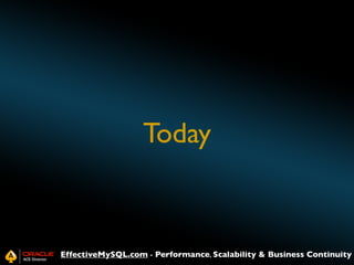 Today

EffectiveMySQL.com - Performance, Scalability & Business Continuity

 