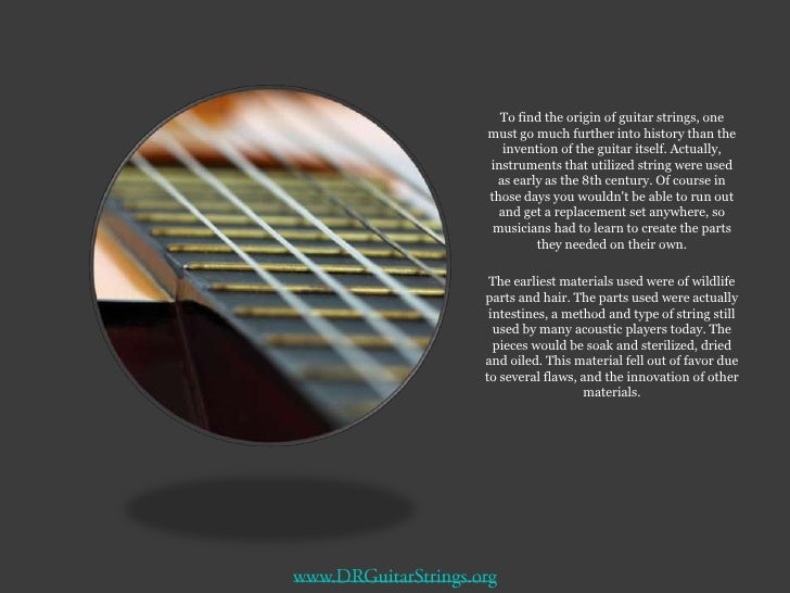 The history behind guitar strings