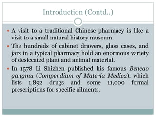 The history & development of traditional chinese medicine | PPTX