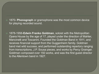 The history of band | PPTX