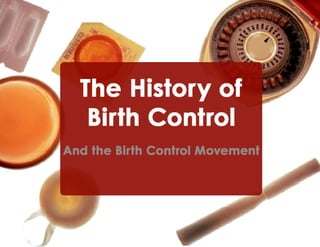 The History Of Birth Control