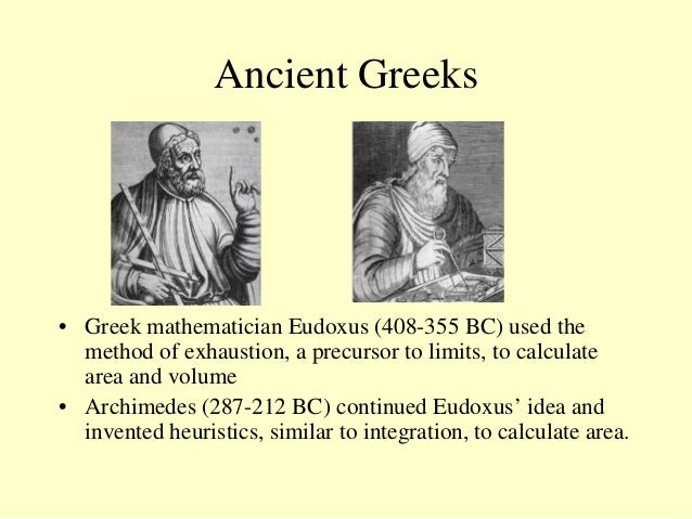 The history of calculus