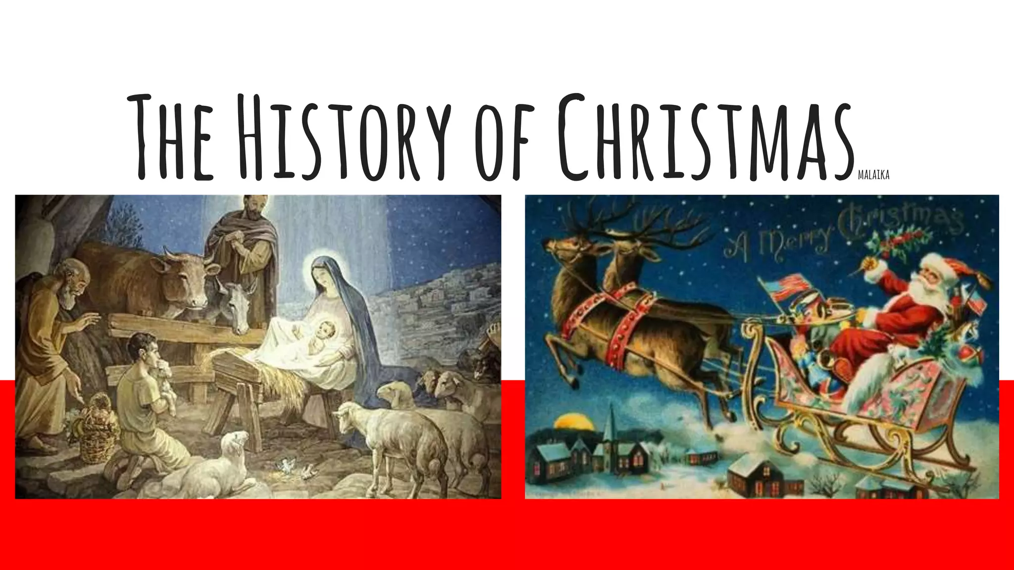 The History of Christmas Malaika PPT