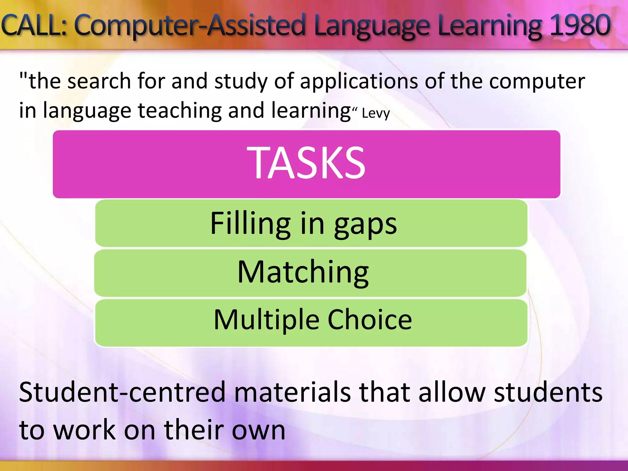 The history of computers in education ppt