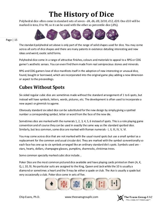 The history of dice