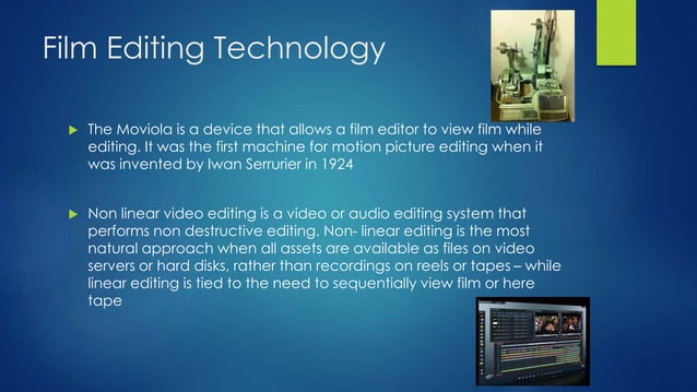 The history of editing | PPTX