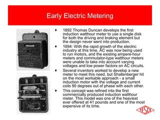 World First Multimeter The History Of Electric Metering (UMMA Winter Conference 2018) | PPT