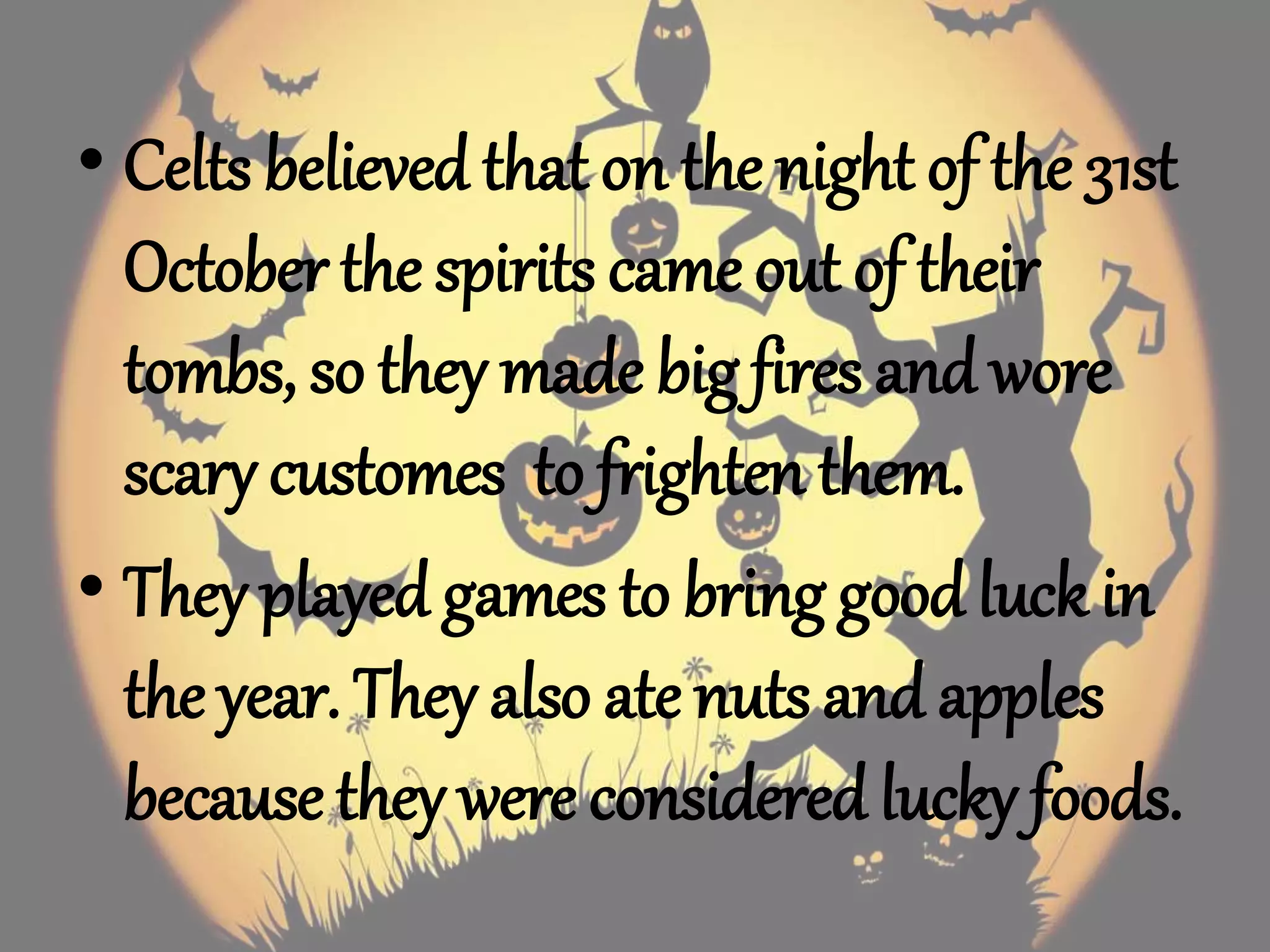 The history of halloween PPT
