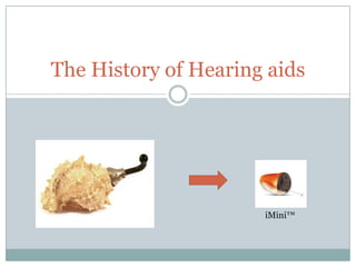 The History of Hearing aids iMini™ 