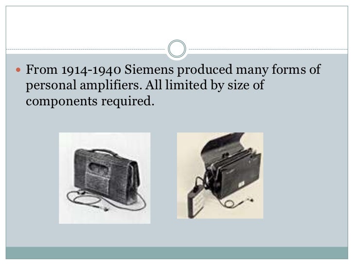 The history of hearing aids
