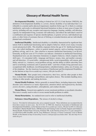 The History of Mental Health reform in North Carolina | PDF