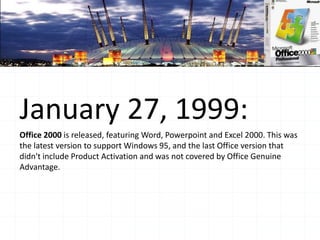 The History of Microsoft Office   PPT