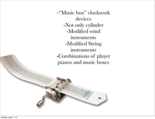 The History of Music Boxes | PDF