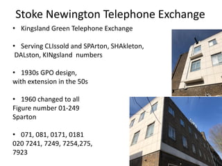 The History of Phone Numbers in Stoke Newington by Billy Thomas | PDF