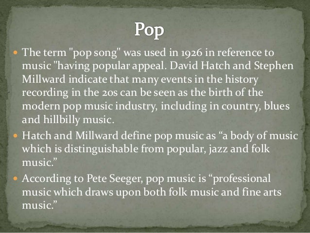 The history of pop and rap.