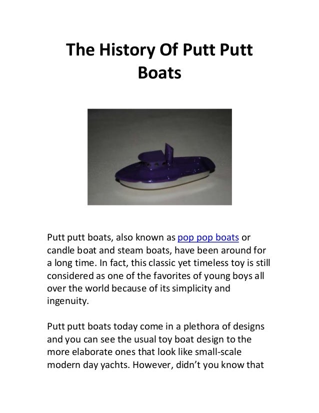 pop pop candle boat