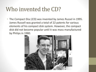 The history of the cd - PASSIVE VOICE | PPTX