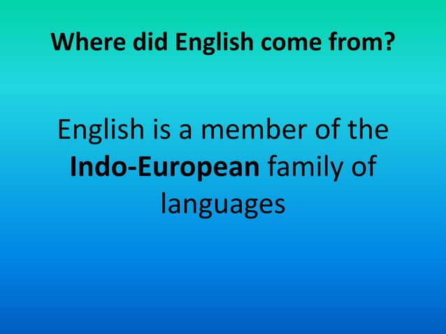 History Of English Language Powerpoint - Design Talk
