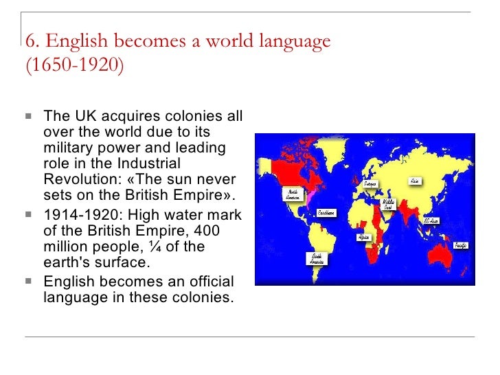 The history of the english language