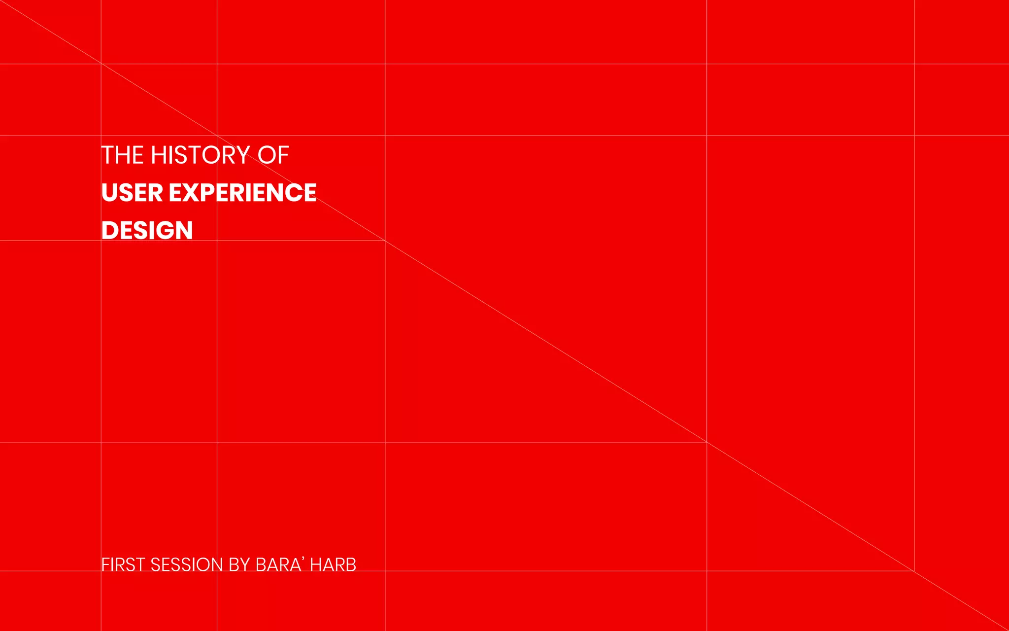 The history of ux by bara' harb | PDF