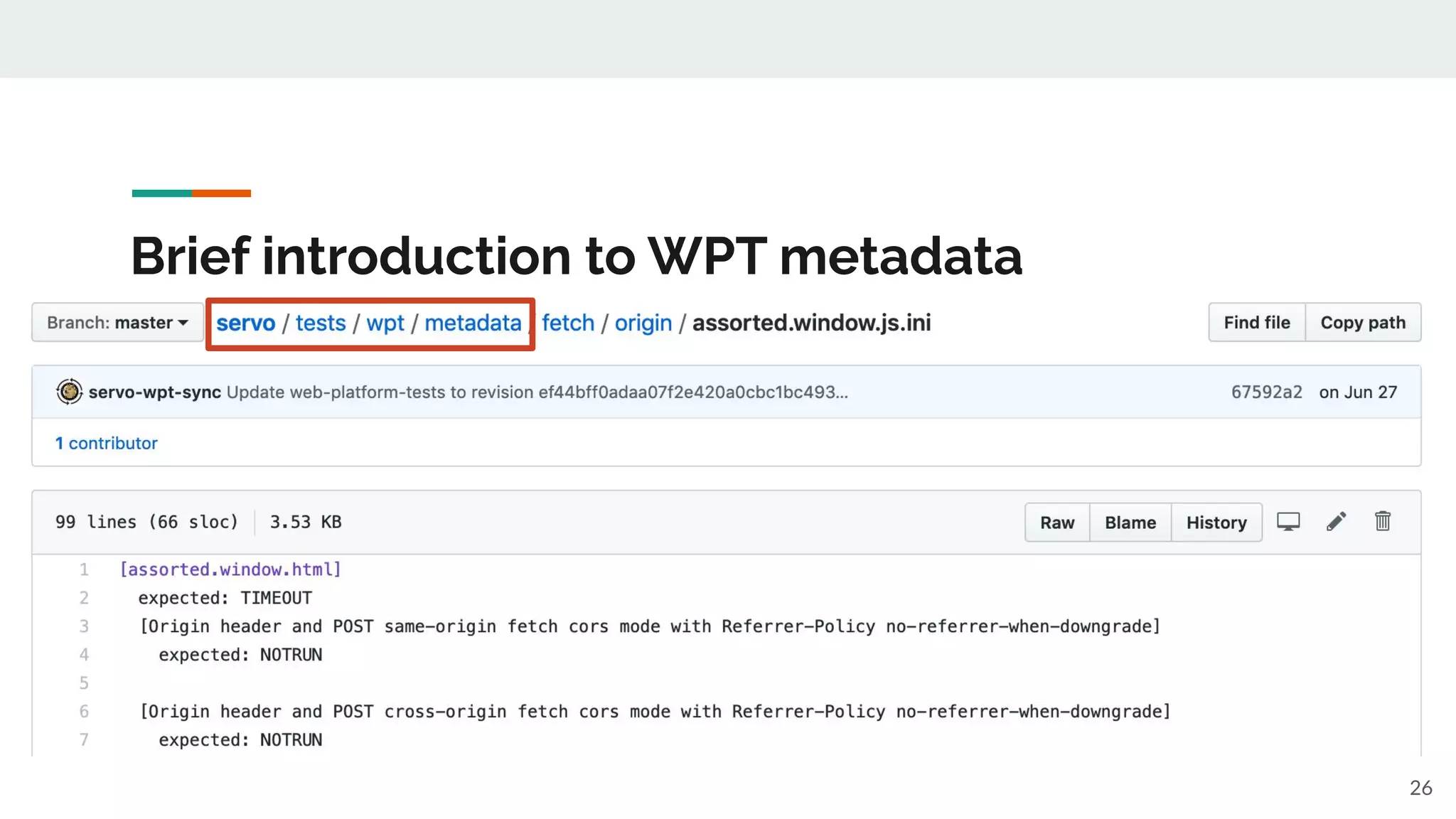 Brief introduction to WPT metadata
26
 