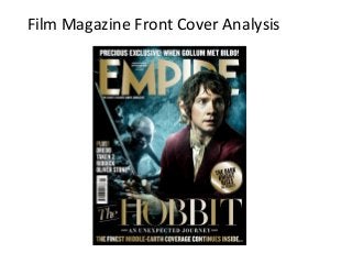Film Magazine Front Cover Analysis
 