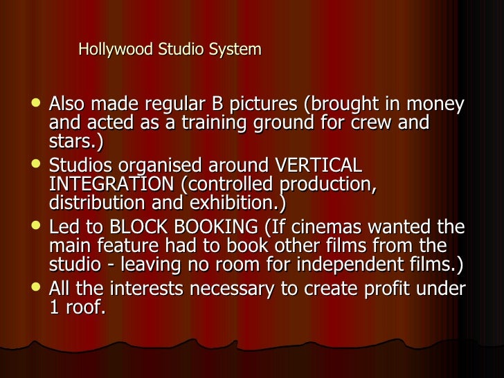 essays analysis of the hollywood studio system essays analysis of the hollywood studio system