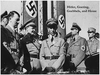 Hitler, Goering,  Goebbels, and Hesse 