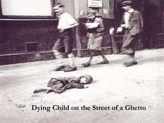 Dying Child on the Street of a Ghetto 