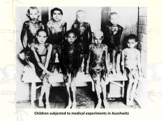 Children subjected to medical experiments in Auschwitz 