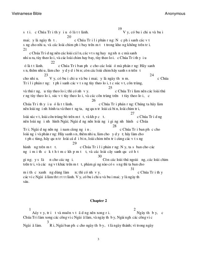 The Holy Bible In Vietnamese The Holy Bible In Vietnamese