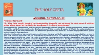 The holy geeta chapter 15- purushothama yoga | PPTX