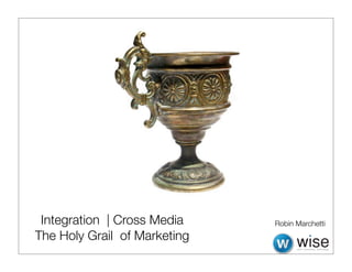 Integration | Cross Media    Robin Marchetti
The Holy Grail of Marketing
 