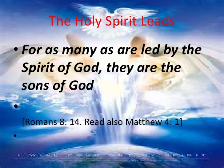 The holy spirit and the beliver