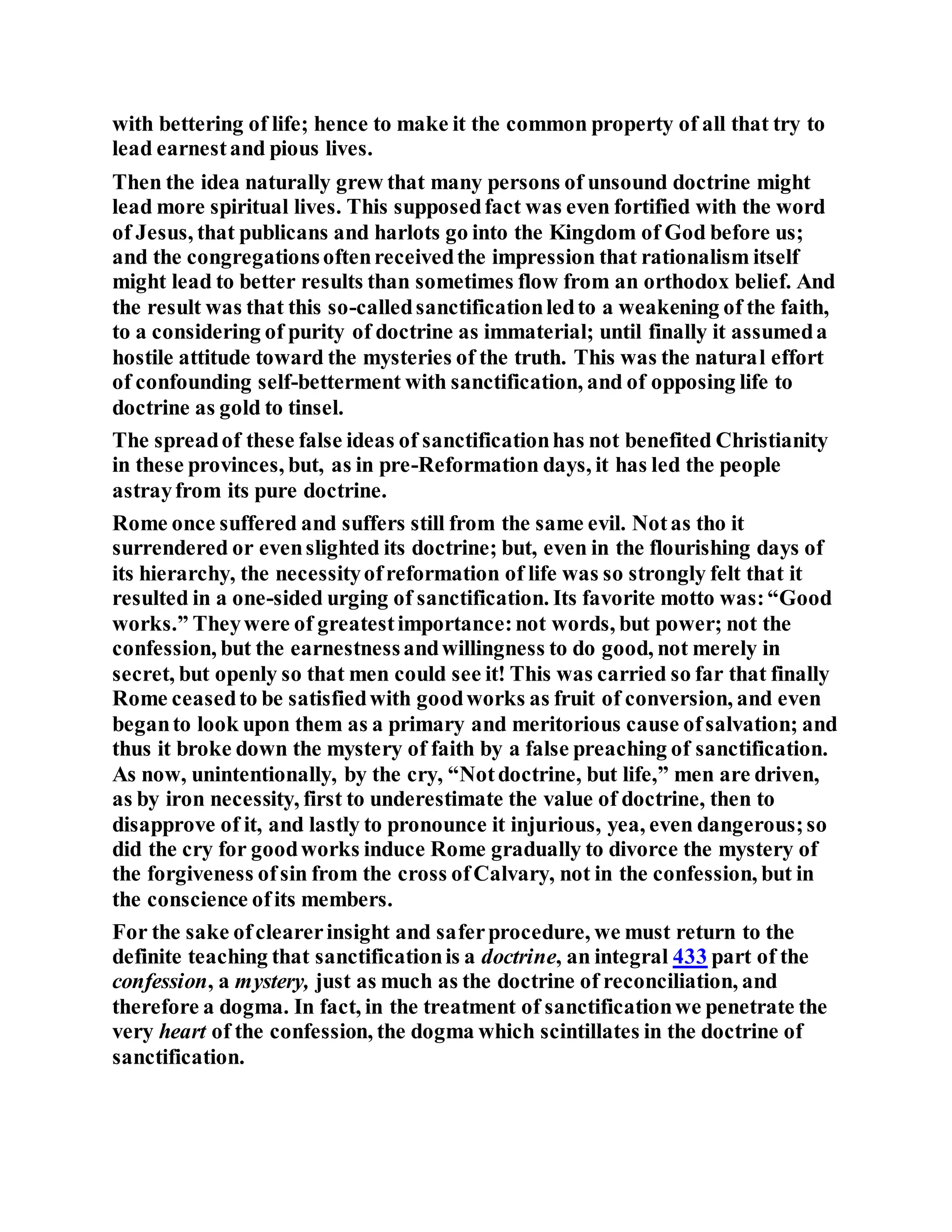 The holy spirit sanctifying the believer. PDF