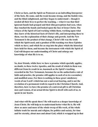 Perception Jesus The holy spirit testifies about jesus | RTF