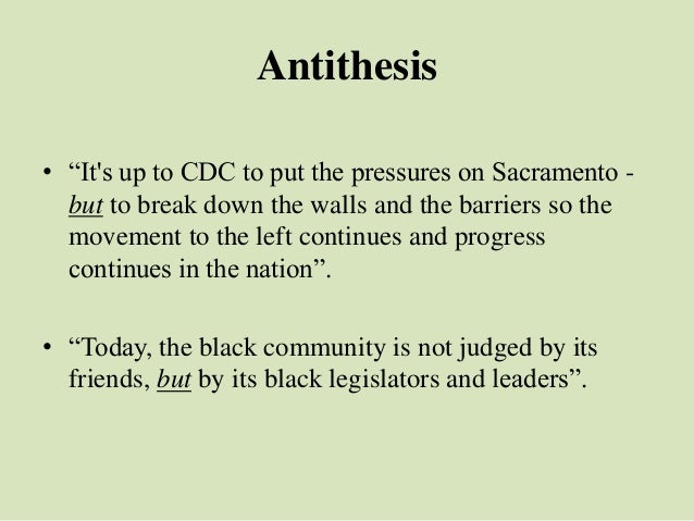 Antithesis in the mlk speech