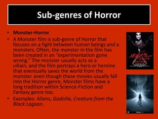 The horror genre