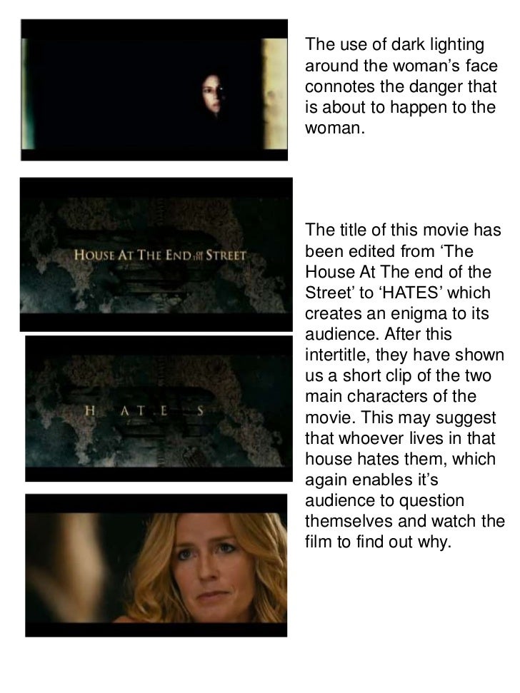 The house at the end of the street analysis