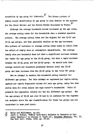 The Household Saving Behavior in Korea