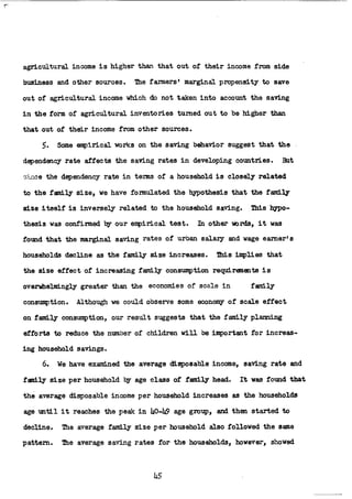 The Household Saving Behavior in Korea