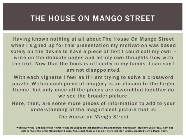 the house on mango street read