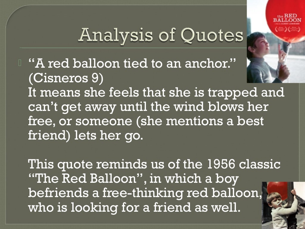 The House on Mango Street figurative language