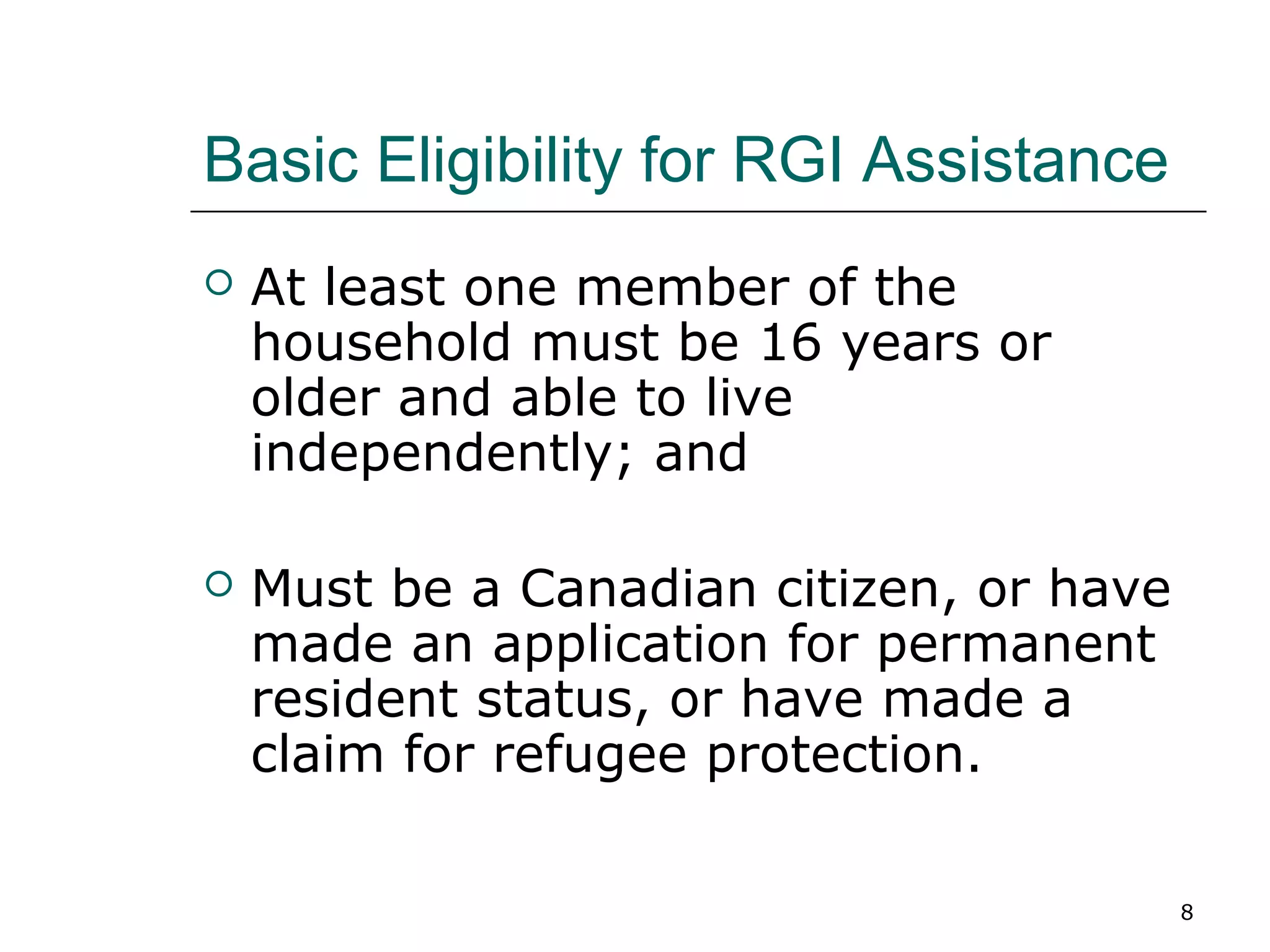 Introduction to the Ontario Housing Services Act | PPT