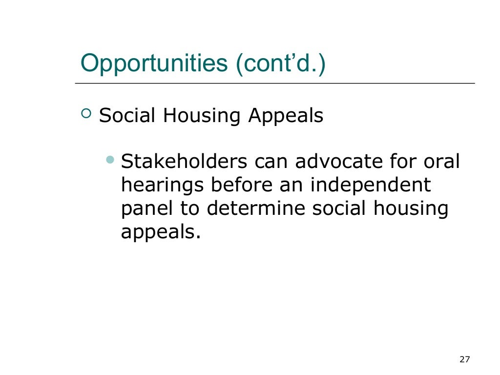 Introduction to the Ontario Housing Services Act