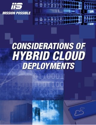CONSIDERATIONS OF

HYBRID CLOUD
DEPLOYMENTS

 