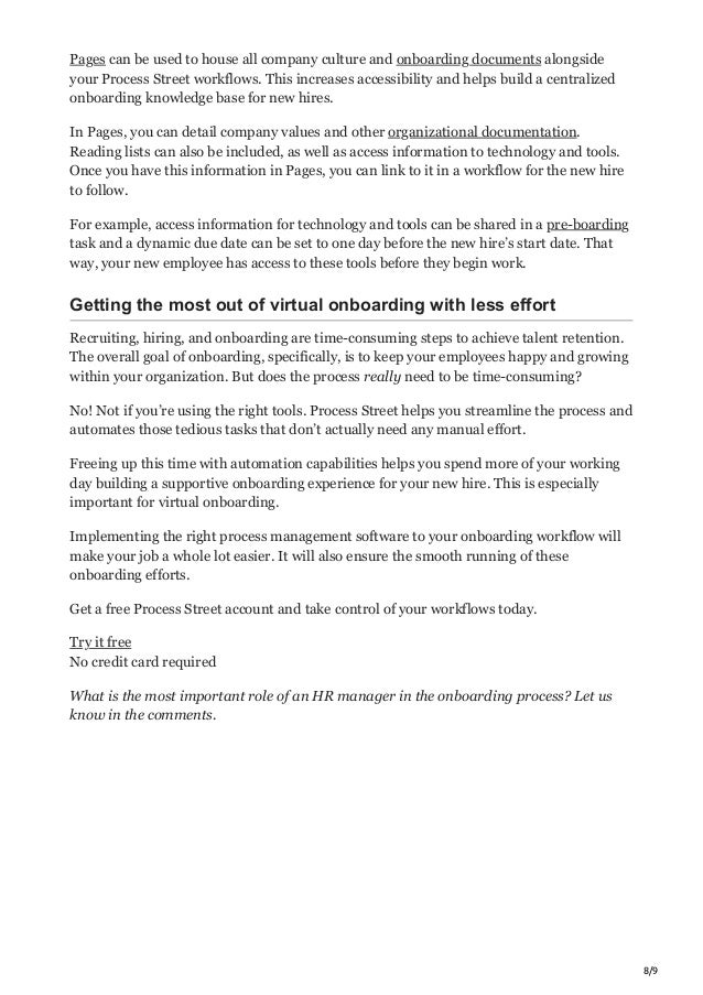 The HR Manager’s Complete Guide to Virtual Onboarding | PDF