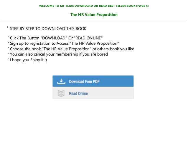 The Hr Value Proposition Pdf The Hr Value Proposition Pdf