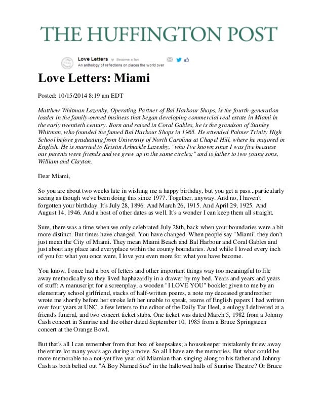 up letters huffington post the huffington post letter to miami 10 15 2014 by up letters huffington post the huffington post letter to miami 10 15 2014 by
