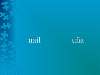nail   uña
 